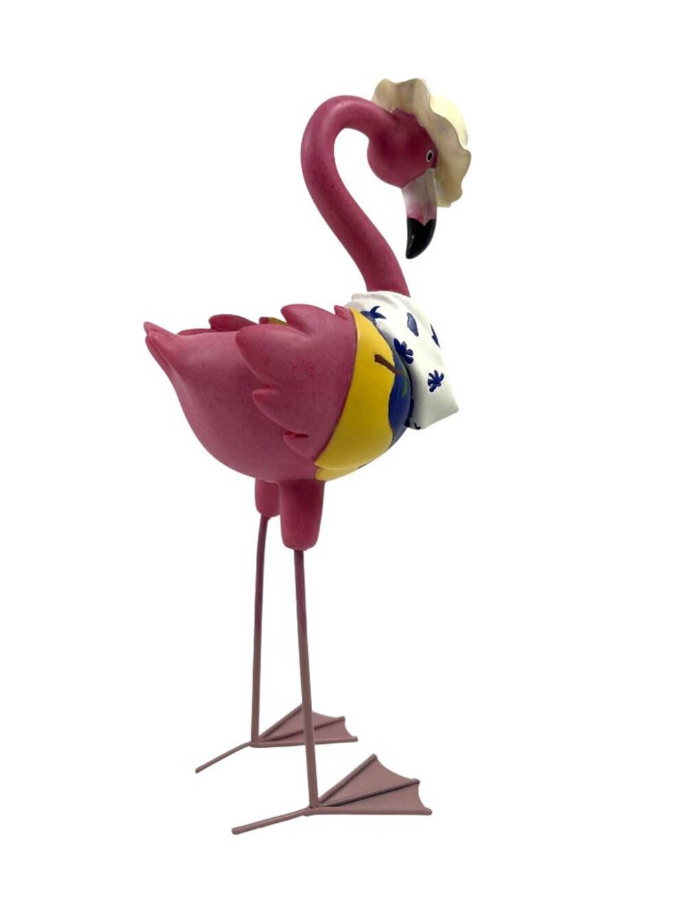 Vintage Lot Tropical Flamingo Family Set Anthropomorphic Tea Light Candle Holder - Picture 15 of 15